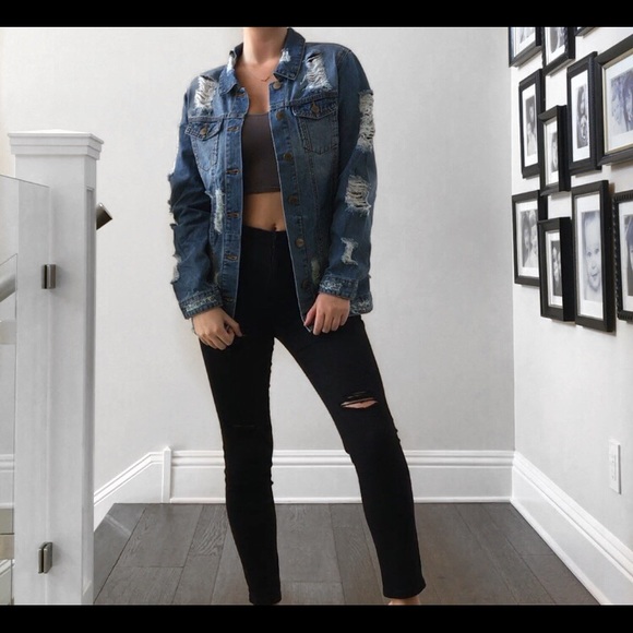 THE JULIA DISTRESSED JACKET - Picture 2 of 8